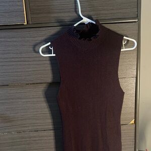 Theory Dark Plum Sleeveless Knit dress long
